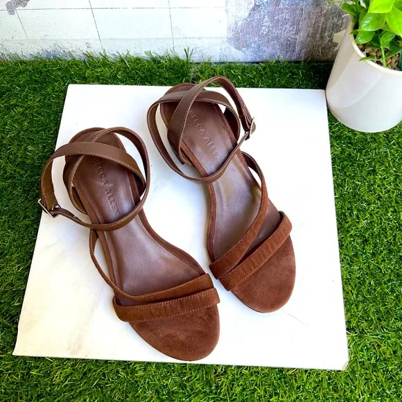 REBECCA ALLEN the block Sandy ankle strap sandals size 36.5