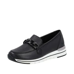 Remonte Black Wide Fit Loafer|R671100