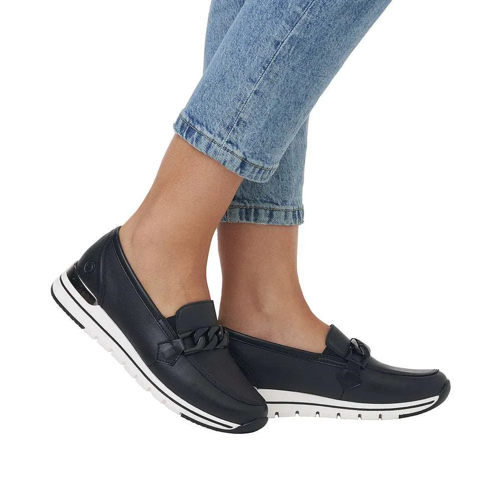 Remonte Black Wide Fit Loafer|R671100