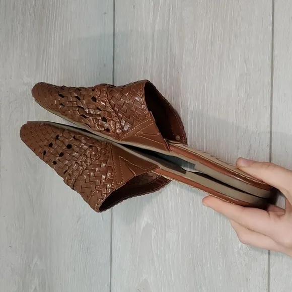 Sam Edelman Womens Natalya Leather Pointed Toe Flats shoes sz 8
