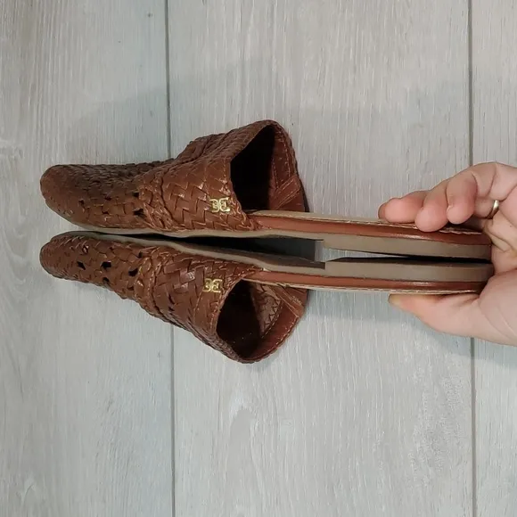 Sam Edelman Womens Natalya Leather Pointed Toe Flats shoes sz 8