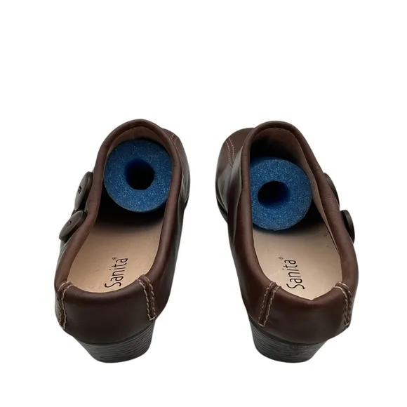 Sanita Women's Brown Leather mules size 41 US10
