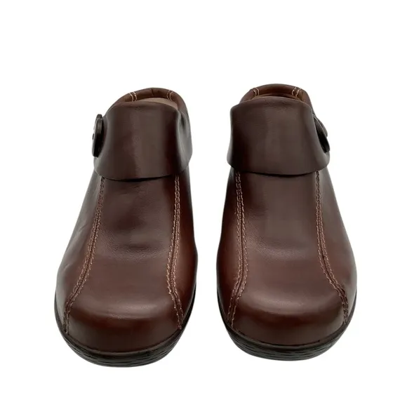 Sanita Women's Brown Leather mules size 41 US10