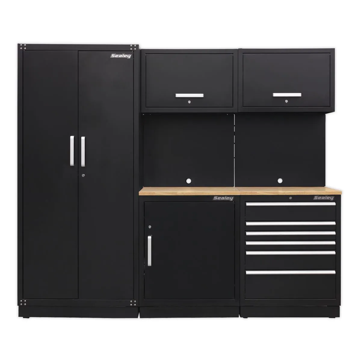 Sealey Premier Premier 2.5m Storage System - Oak Worktop