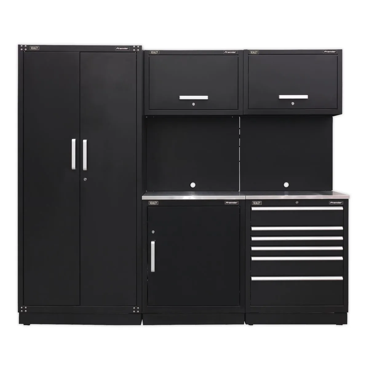 Sealey Premier Premier 2.5m Storage System - Stainless Worktop