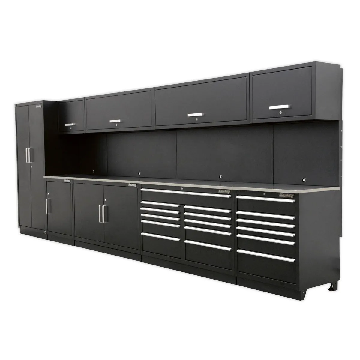 Sealey Premier Premier 5.6m Storage System - Stainless Worktop