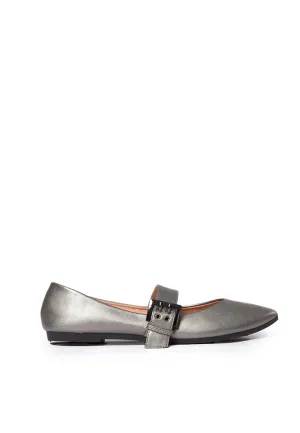 Silver Ballerina Flats