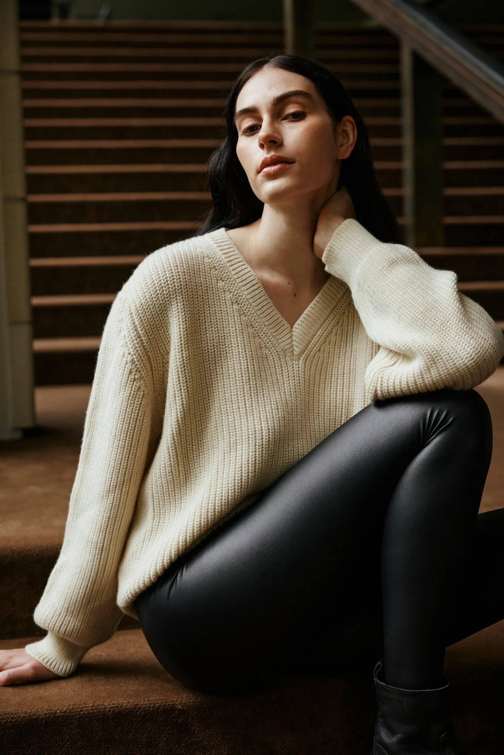 SKIN PANTS, Black