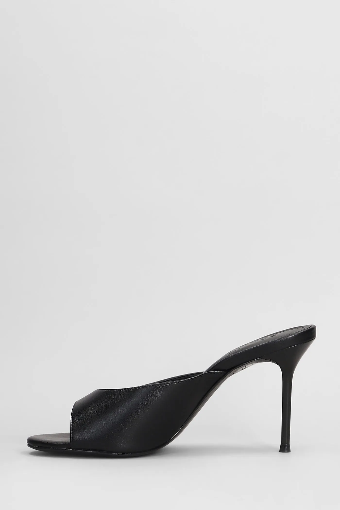 Slipper-Mule in black leather