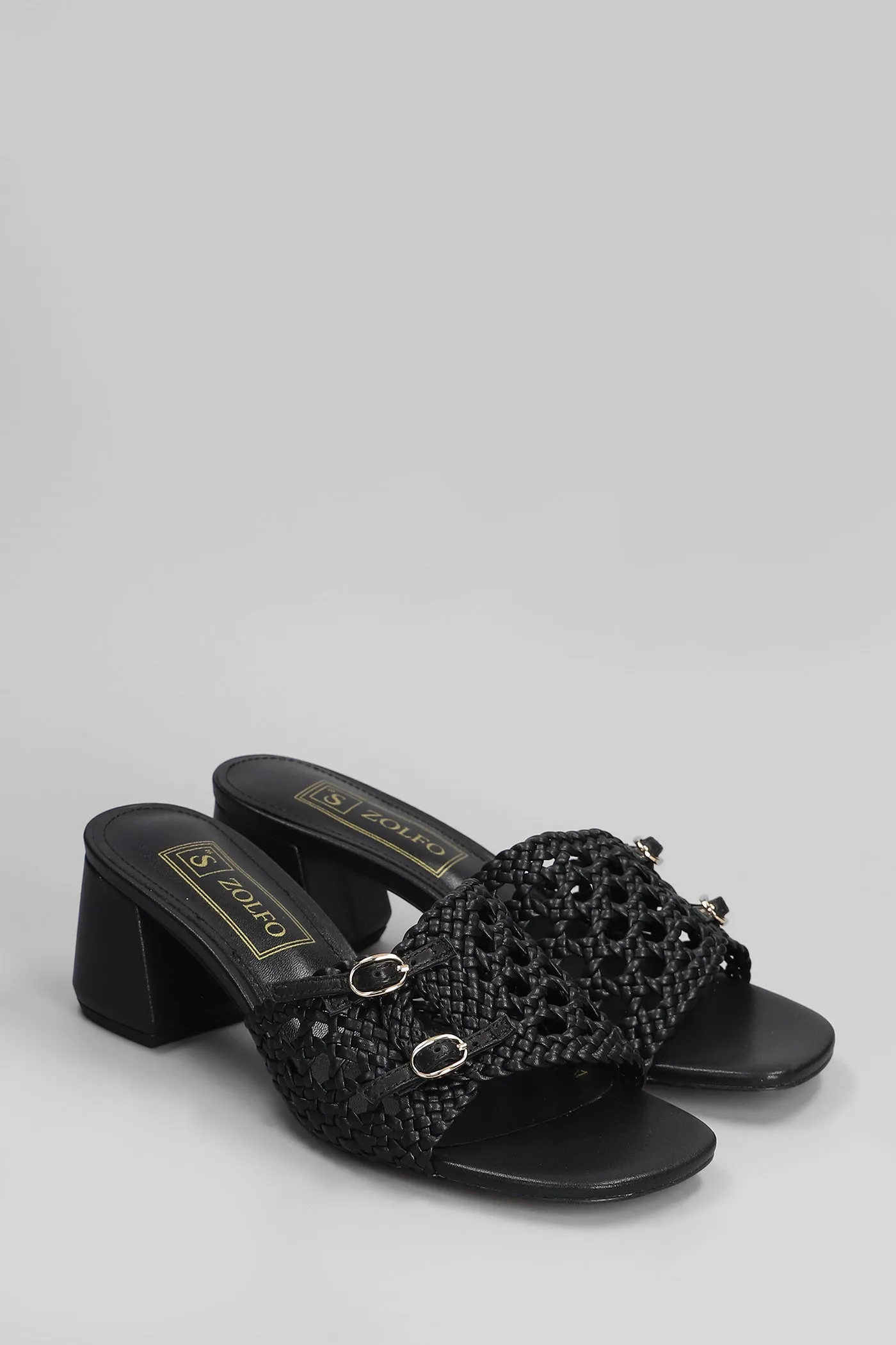 Slipper-Mule in black leather