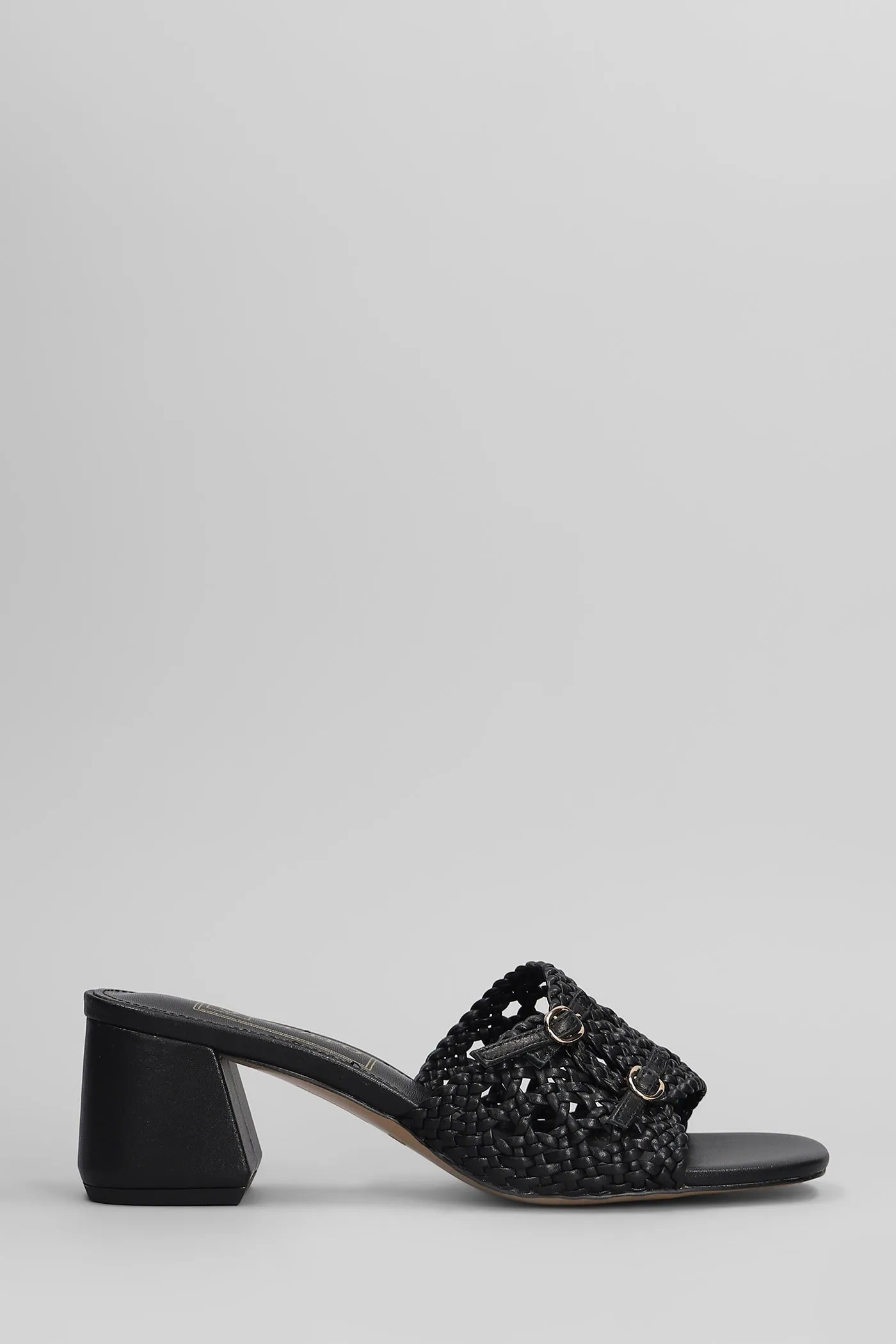 Slipper-Mule in black leather