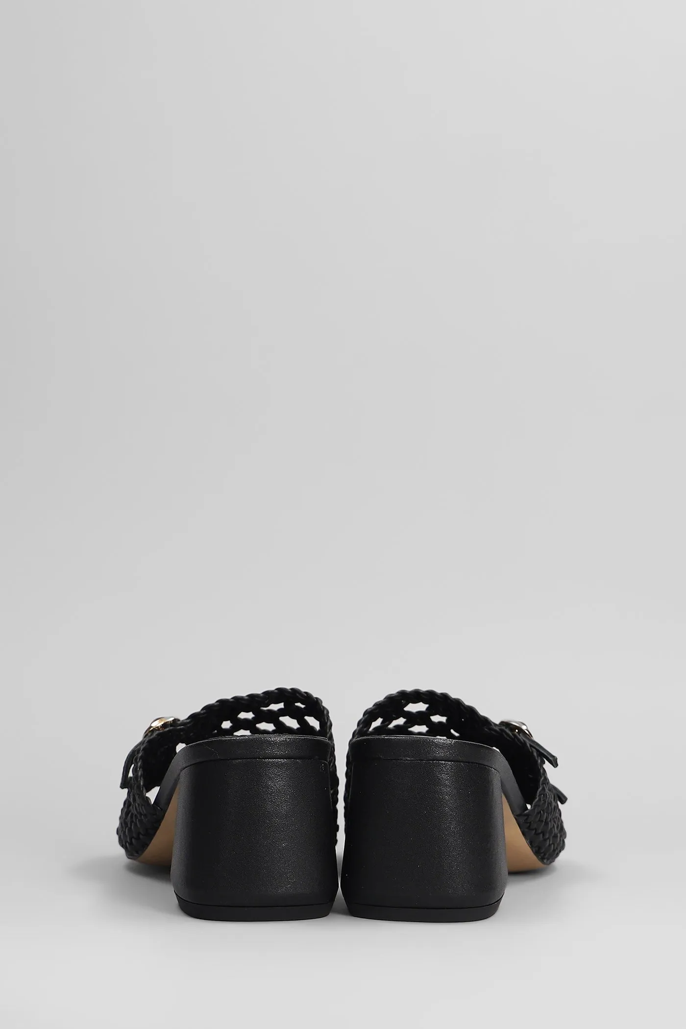Slipper-Mule in black leather