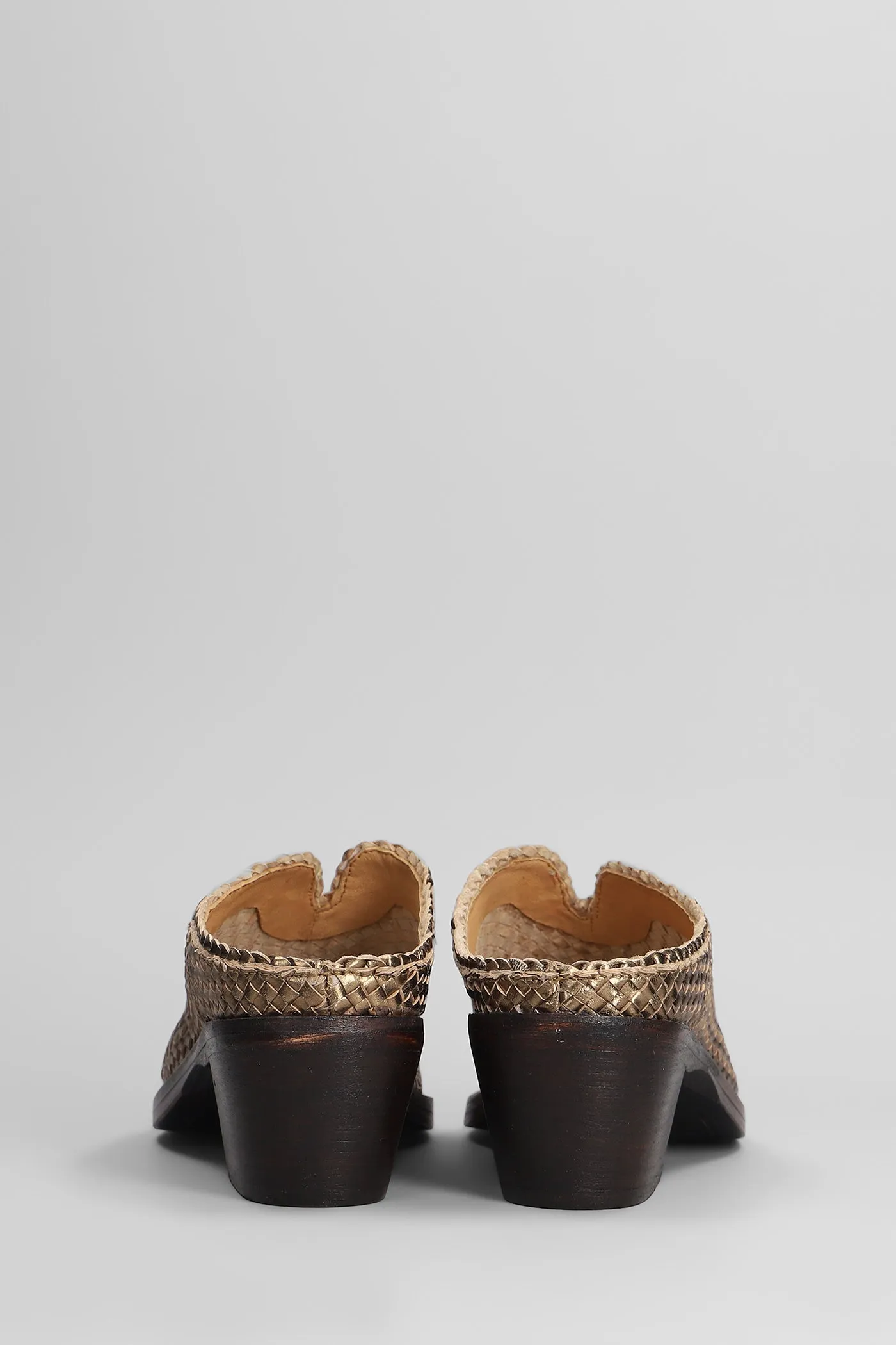 Slipper-Mule in bronze leather