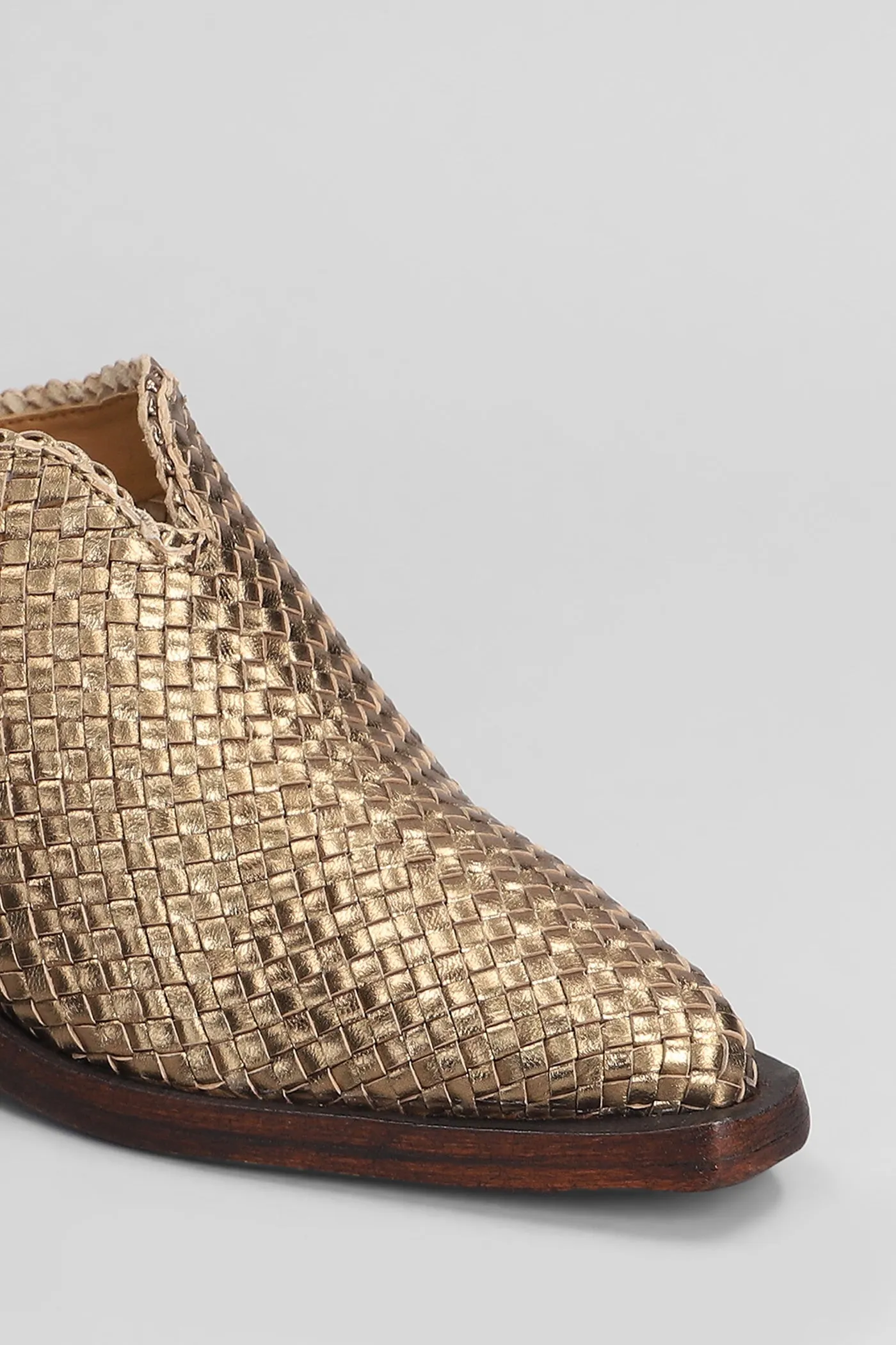 Slipper-Mule in bronze leather
