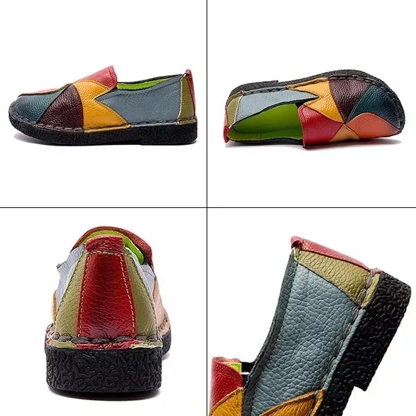 SoleLuxe | Kleurrijke leren loafers voor vrouwen