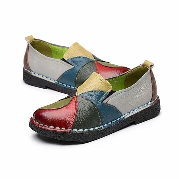 SoleLuxe | Kleurrijke leren loafers voor vrouwen