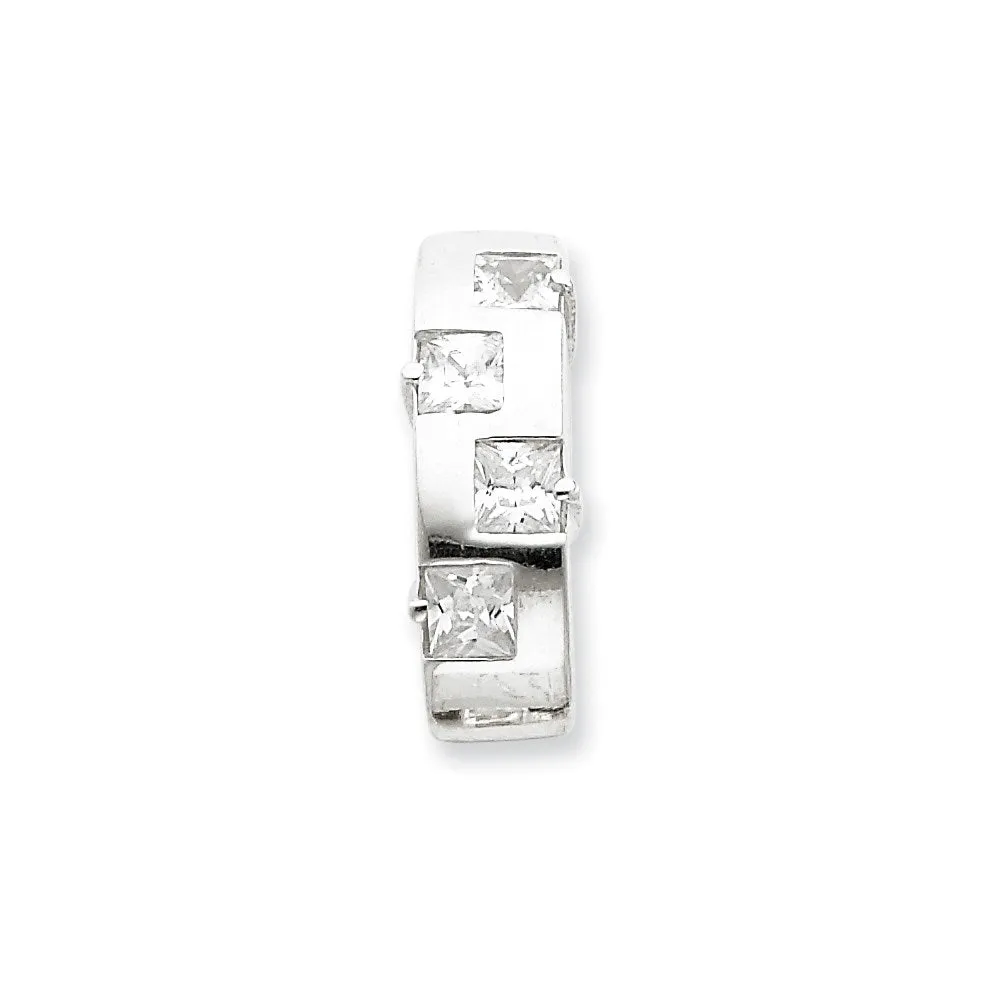 Sterling Silver CZ Slide