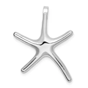 Sterling Silver Polished Dancing Starfish Slide