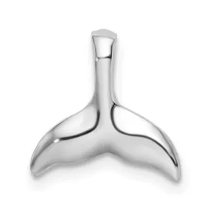 Sterling Silver Polished Mini Whale Tail Slide