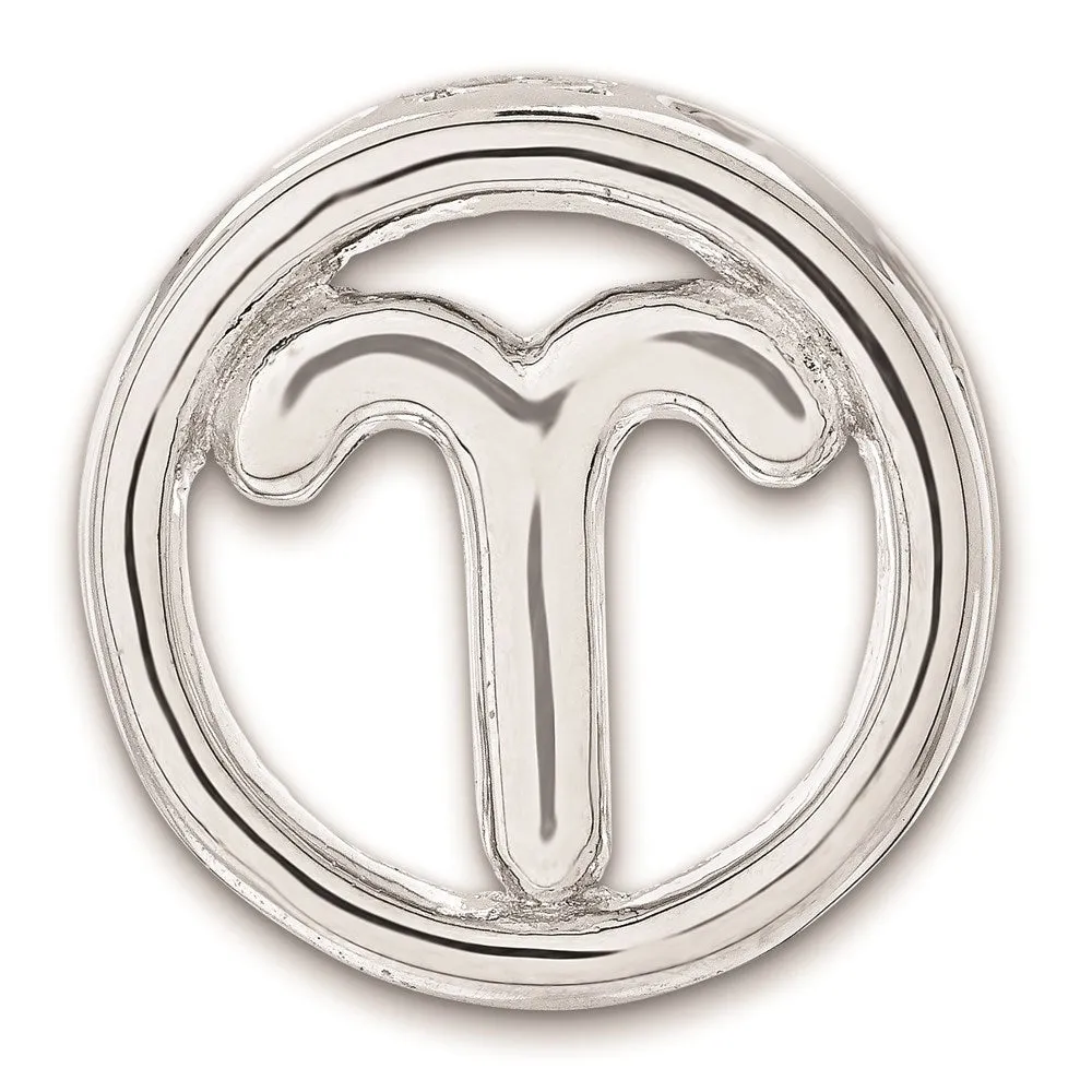 Sterling Silver Stackable Expressions Small Aries Zodiac Pendant