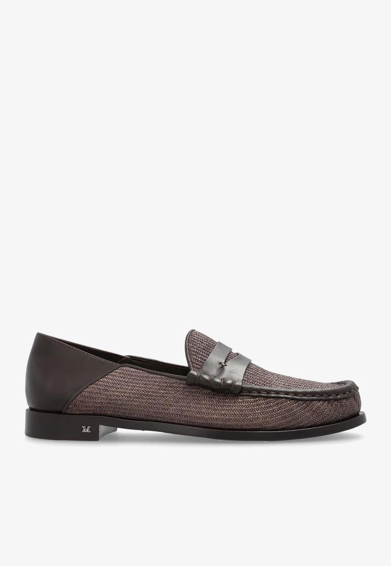 Strawloafer Leather Inserts Penny Loafers