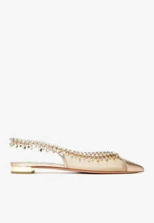 Temptation Crystal-Embellished Flats