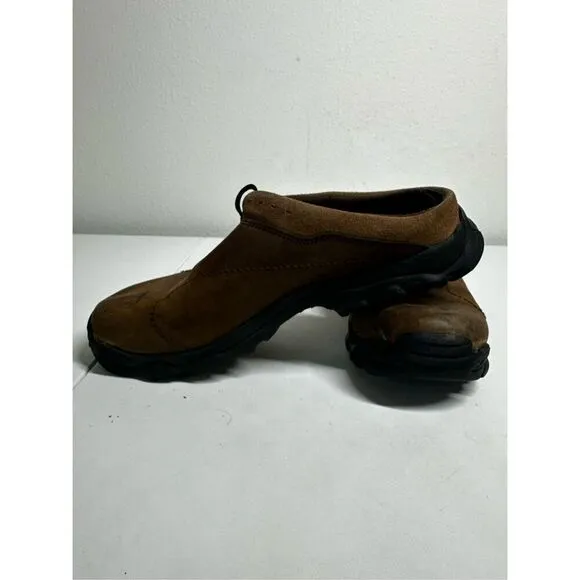 Timberland Trek Travel ACT Slip-On Loafers Mules Brown Leather Sz 11,5 M Slides