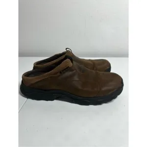 Timberland Trek Travel ACT Slip-On Loafers Mules Brown Leather Sz 11,5 M Slides