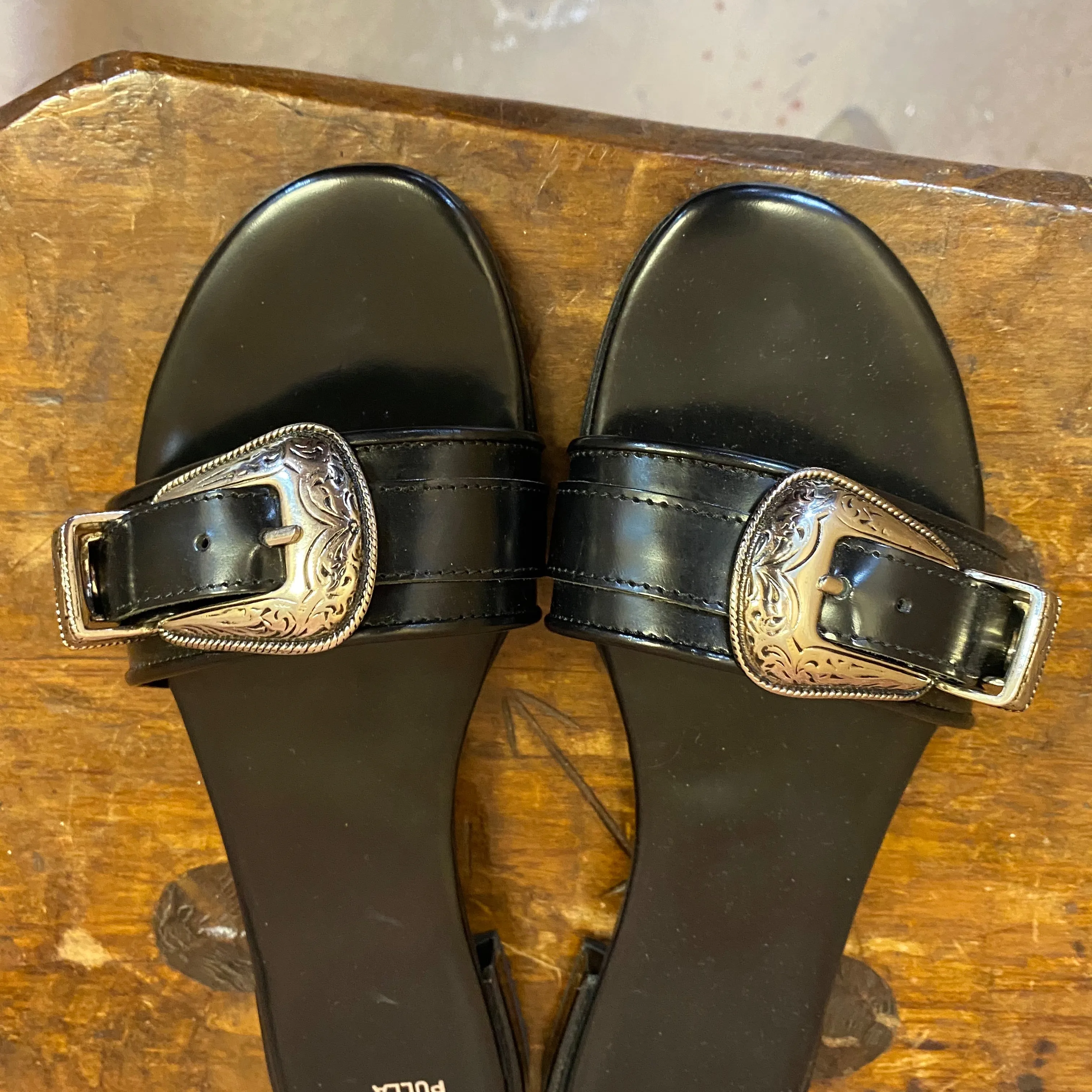 TOGA  leather slides 39