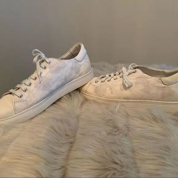 Trask Alder Leather Sneakers - White/camouflage pattern