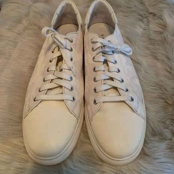 Trask Alder Leather Sneakers - White/camouflage pattern
