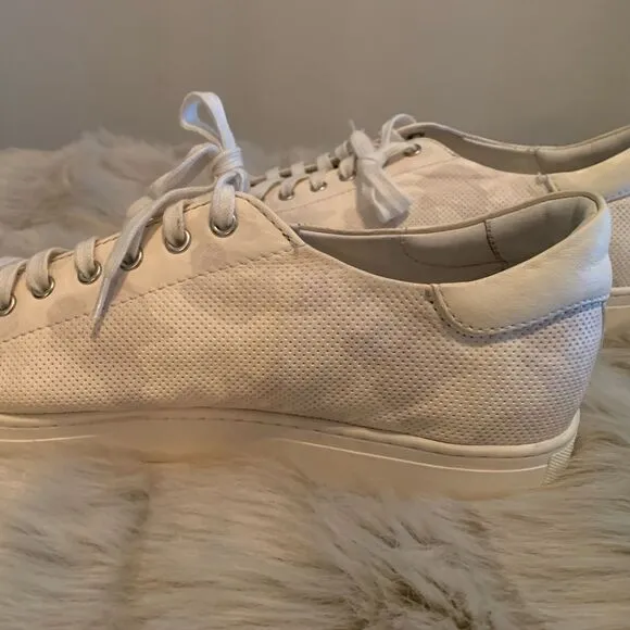 Trask Alder Leather Sneakers - White/camouflage pattern