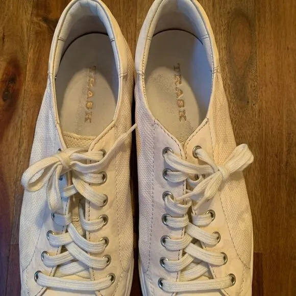 Trask Alder Leather Sneakers - White/camouflage pattern