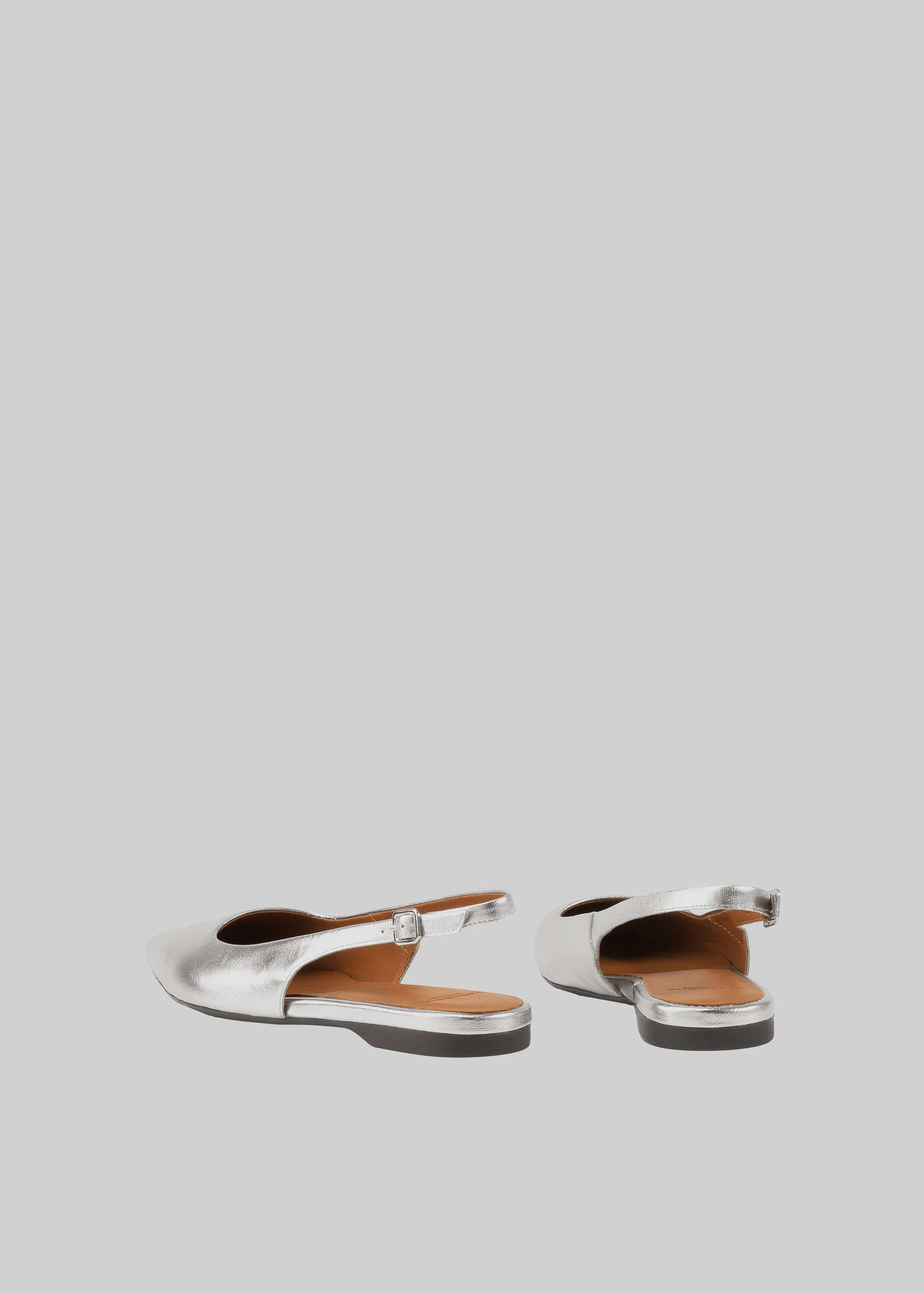 Vagabond Hermine Slingbacks - Silver