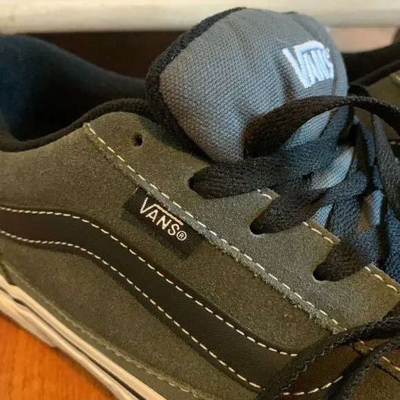 Vans Classic Bearcat Skateboarding Sneakers Charcoal Grey and Black