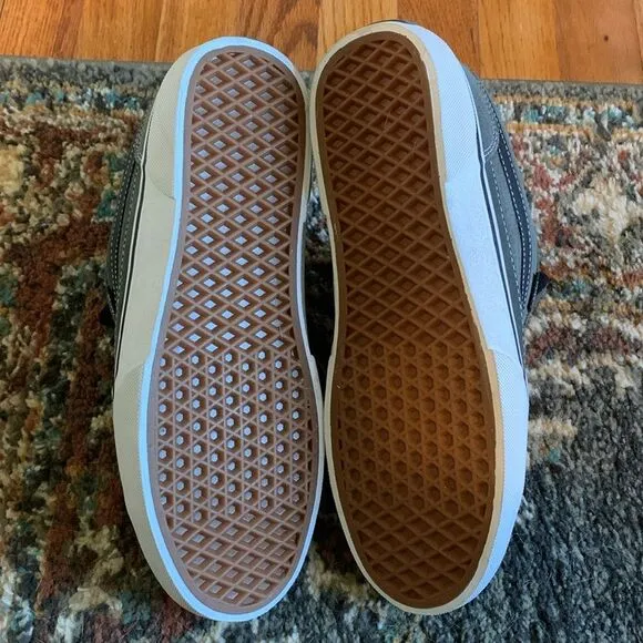 Vans Classic Bearcat Skateboarding Sneakers Charcoal Grey and Black