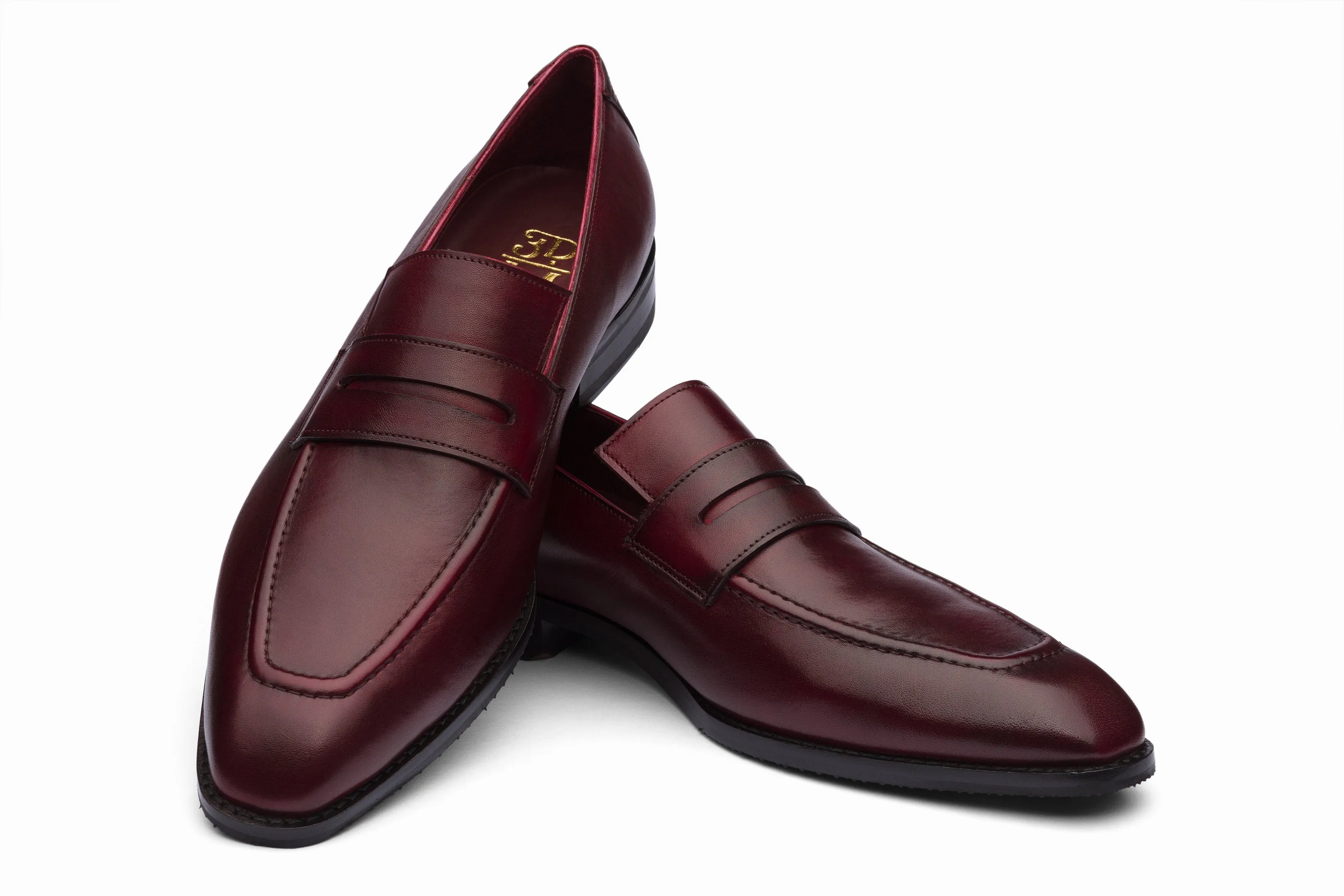 Vegano Penny Loafers - Dark Burgundy