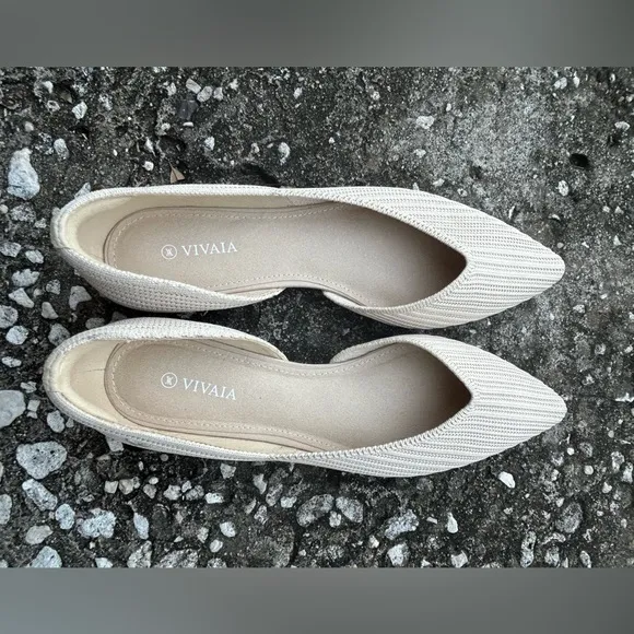 VIVAIA Melia cream pointed flats