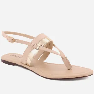 Women "OLIVIA" Flat Ankle Strap Sandals