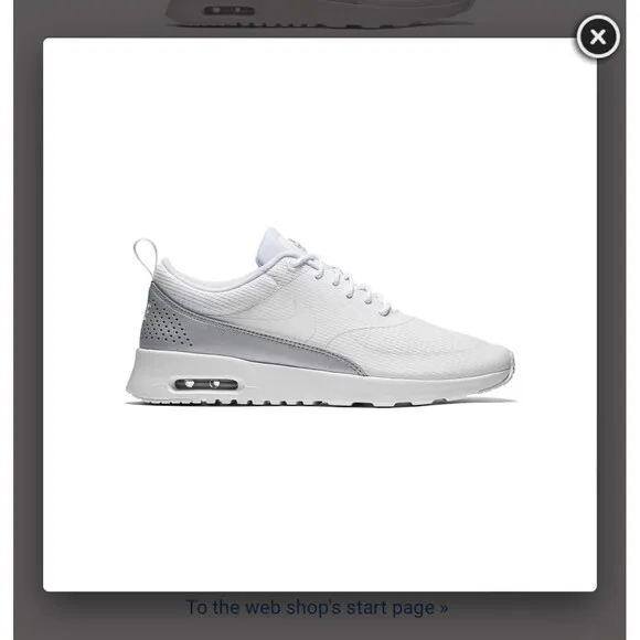 Womens NIKE AIR MAX THEA TXT White Trainers Sneakers Sz 9
