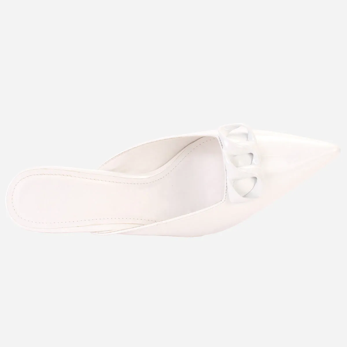 Womens "KIMARA" Pointed Toe Slide In Heeled Sandals