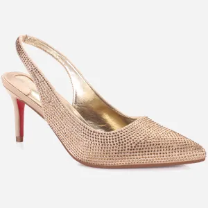 Womens "REETU" Pointed Toe Sling Back Heeled Sandals