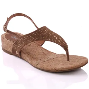 Womens ‘Vincie’ Glittery Back-strap Sandals